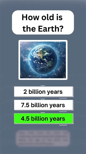 How old is the Earth? 💭🌍 | Galaxy Quizzies