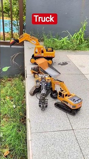 Testing of miniature off-road trucks excavator and construction vehicles #viral #offroad #trucking