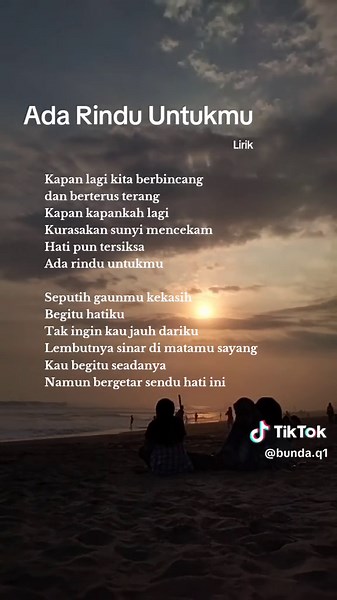 Ada Rindu Untukmu - Lirik Lagu dan Kapan Lagi Kita Berbincang