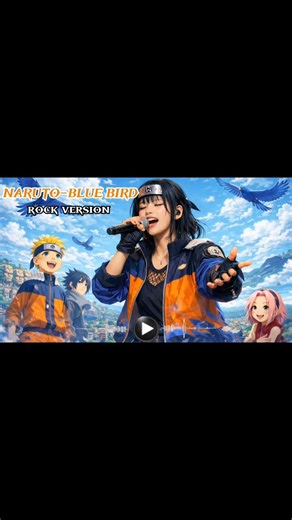 Blue bird — Naruto | Rock version ai #shorts #narutoshippuden #naruto