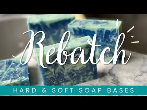 Rebatching Melt and Pour Soap with a base that was too soft and one that was too hard M&P Soap Test