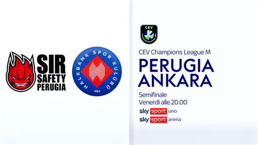Final Four Champions maschile al via oggi: stasera Perugia-Halkbank Ankara LIVE su Sky