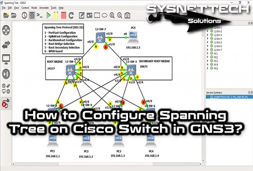 How to Configure Spanning Tree on Switch | GNS3 Guide!