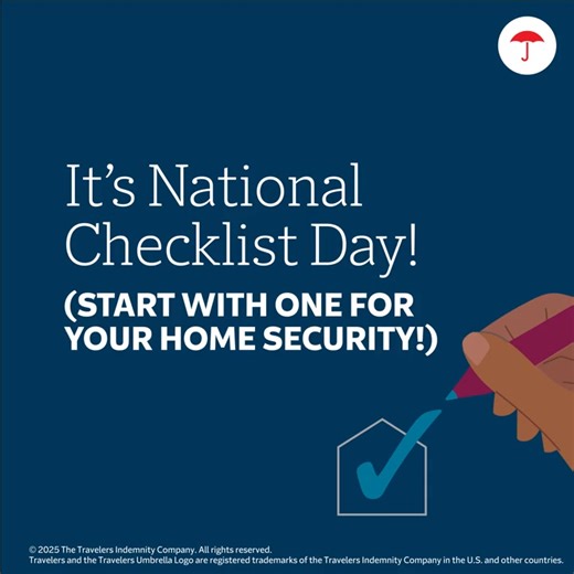 Heading out for a few hours, the day, or even a vacation this fall? This 3-minute home security checklist from Travelers can help you protect your home from break-ins. It’s quick, simple, and easy to make part of your daily routine. Check it out: #NationalChecklistDay #Checklists #Homesecurity #HomeSafety http://tkpl.us/pob5o | WT Burns Insurance Agency, Inc.