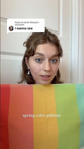 Spring color palettes #lightspring #coloranalysis #warmspring #brightspring