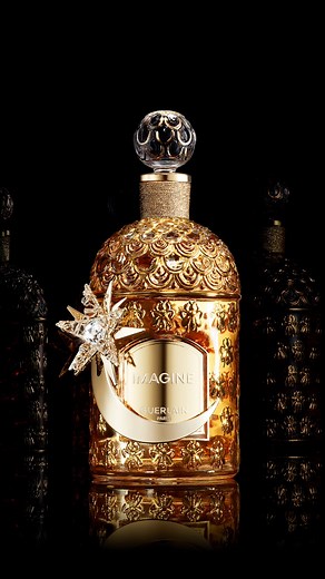 Discover the new edition of Imagine Guerlain: Exceptional Rendezvous. Majestic floral notes and heady woody notes take flight in Imagine Guerlain Eau de Parfum, captured in the signature Bee Bottle, adorned with a glittering crown by sculptor Géraldine Gonzalez. — @geraldine_gonzalez_paris #GuerlainFragrance #ExceptionalPiece #BeeBottle | Guerlain