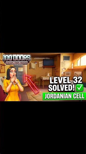 Level 32 Jordanian Cell Solved! 100 Doors #shorts