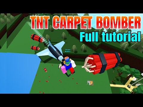 How to make a CARPET BOMBER IN BABFT | ROBLOX BUILD A BOAT FOR TREASURE TUTORIAL