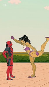 6K views · 28 reactions | Deadpool & She Hulk funny fight Animation!藍 #memes #shorts #funnyvideos #anime #comedy | Giggles pit | Facebook
