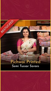 Restocked! Pichwai Prints Semi Tussar @999 Search with “Pichwai Prints Sarees” in our website “www.shrus.com” (or) in our App “SHRUS” (or) To Order ONLINE @ https://shrus.com/collections/semi-tussar-sarees?filter.p.m.custom.patterns=Pichwai Prints To Order OFFLINE 📞 Whatsapp 917604936565 🏪Our Chennai Store -No:27 - Rama Nilayam, Hindi Prachara Saba Street, T.Nagar, Chennai #shrus #ikyem #mayabyshrus #traditionalwear #handloomsarees | Shrus
