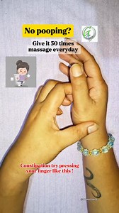 No pooping? Try pressing your finger like this 50 times. #viralreelsシ #viralvideoシ #fypシ゚ #gcmassage #healthtips #HealthyLife #pooping #acupressure | Dumaguete Home and Hotel Service Massage