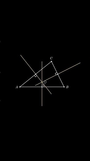 Ba đường trung trực trong tam giác #maths #education #giảitoán