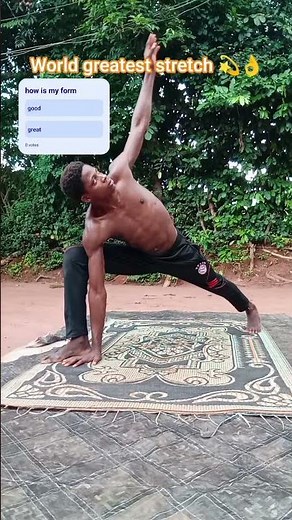 BEGINNERS FITNESS! world greatest stretch 💫. #fitness #fullbodystretchingroutine #homeworkout