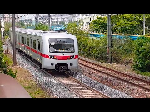 Test Run of MRT 7 Rolling Stock Hyundai Rotem EMU