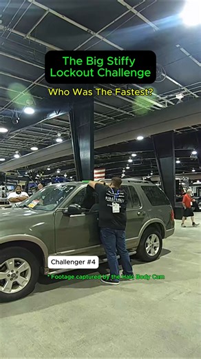 1.3K views | The Big Stiffy Lockout Challenge was a fan favorite at the Mid-Atlantic Tow Show! Thanks to the HALO Body Cam!  Contestants put their skills to the test, racing against the clock to see who could unlock a car the fastest ⏱️ using the Big Stiffy Lockout Kit. It was a battle of skill and speed ️, and a true test of a pro's quick hands. ️ #BigStiffyLockoutChallenge #MidAtlanticTowShow #Lockout #TowLife #Towing #TowPro #Competition #HALOBodyCam | JB Tow | Facebook