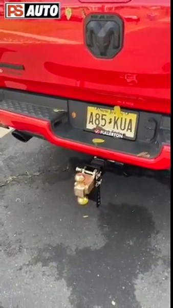 PSAUTO Adjustable Trailer Hitch – 2" Receiver, 6" Drop, 20,000 lbs, Dual Ball (2" & 2-5/16"), Steel