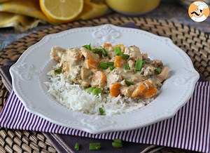 Salmon blanquette recipe