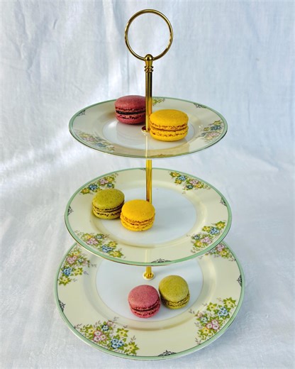 3-tier Vintage Meito China Dessert, Cookie and Cake Stand - Etsy