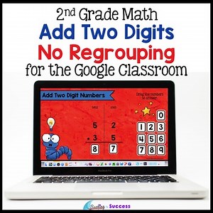 2 Digit Addition without Regrouping for the Google Classroom / Distance Learning