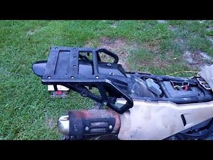 Klr 650 rear fender swap Part 2