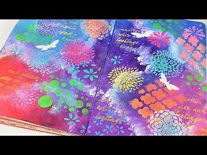 Intuitive painting tutorial- art journal mixed media