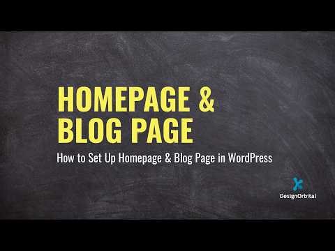 How to Set Up Homepage & Blog Page in WordPress