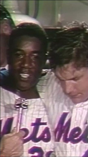 Tom Seaver and Cleon Jones react to winning the 1969 World Series 🏆 #Mets #champions #celebration
