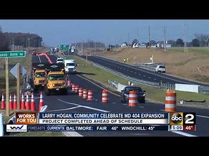 MD 404 expansion done in time for Thanksgiving travelers
