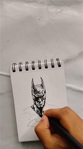 how to draw batman #drawing #art #drawingprocess #batman #dc #tutorial #easydrawing #drawdaily