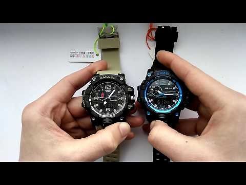 Тактические часы Smael 1545 инструкция на русском, обзор, настройка, отзывы. Skmei 1155, casio