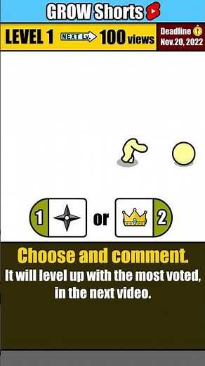 GROW Shorts [Lv.1] -- The story you decide. Ninja or King? --