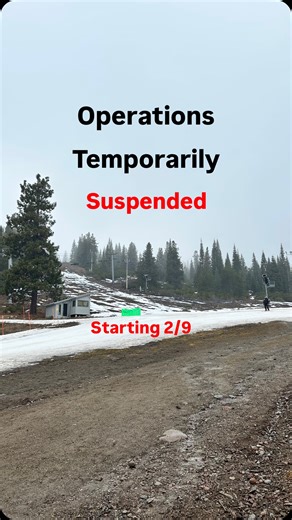 Mt. Shasta Ski Park will temporarily suspend operations starting February 9th due to low snow coverage. Snow is in the forecast, and we’re hopeful to reopen as soon as conditions improve. Please keep an eye out for a reopening announcement, and check the latest weather forecast anytime at skipark.com. Thanks for your continued support, we look forward to seeing you back on the mountain soon. | Mt. Shasta Ski Park