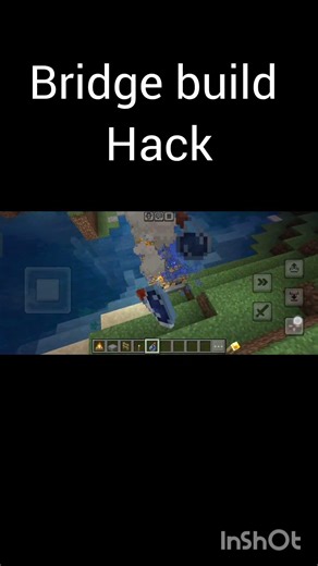 bridge build hack #minecraft #viral #gaming