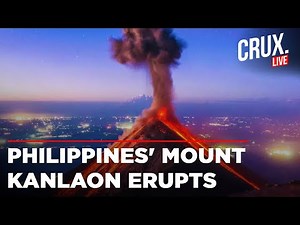 Philippines Volcano Eruption Live | Big Ash Cloud Seen As Mount Kanlaon Eruption Triggers Evacuation