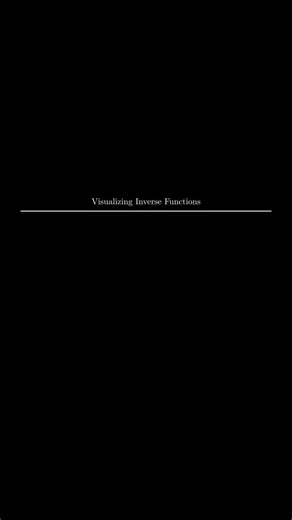 Nipsey | Ever wonder what a function looks like in reverse? 🔄 Watch as we reflect a curve across the line y=x, instantly swapping inputs and outputs... | Instagram