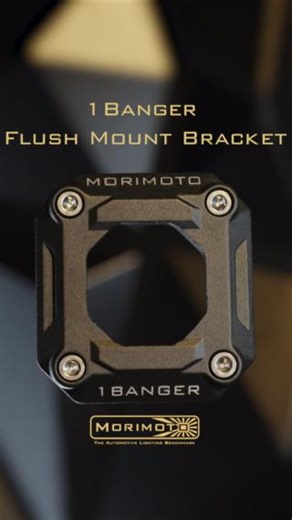 2.2K views | Streamline your style with the 1Banger Flush Mount Bracket—the perfect fit for a powerful pod.  | Morimoto Lighting | Facebook