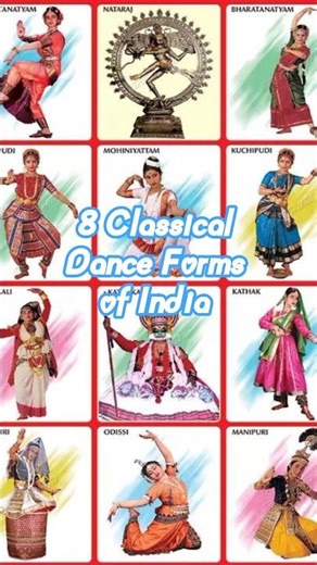 8 Classical Dance Forms of India | State-wise Culture of India 🇮🇳 #dance #dancevideo