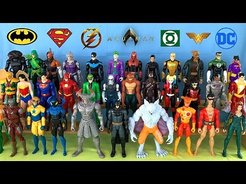 My Best Action Figures Dc Comics, Batman, Superman, Aquaman, Wonder Woman, The Flash, The Joker