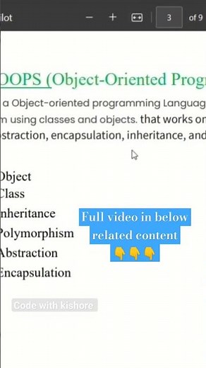oops concept in Telugu | what is oops concept| interface in java