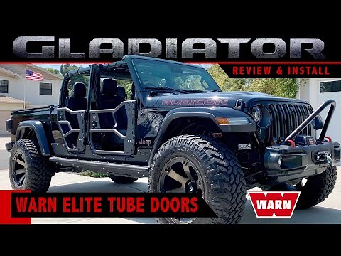 Warn Elite Tube Doors JT/JL Review & Install with Side Mirrors
