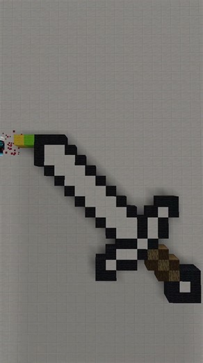 Hold Your Breath Until the Iron Sword Breaks! Could You Do It? #shorts #minecraft