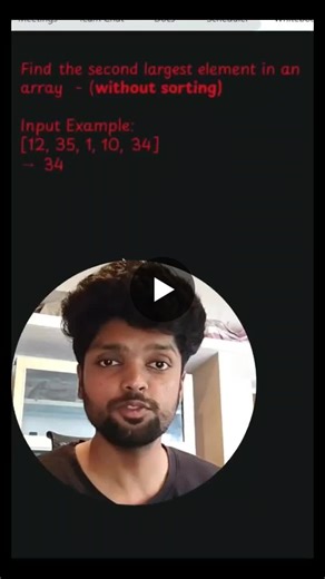 Java Logical Programming Challenge: 2nd Largest Element in Array | Prasanna Surya R / posted on the topic | LinkedIn