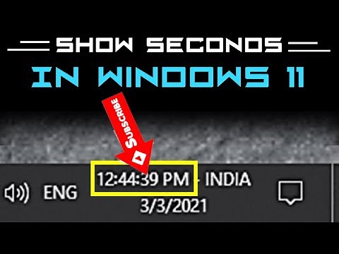 Show Seconds in Windows 11 System Clock | Computer Trick - [English Subtitle]