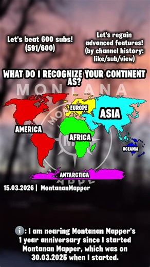 🗺 What do I recognize your continent as? 🗺