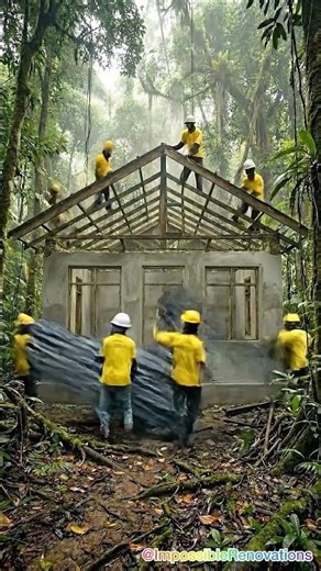 Abandoned Rainforest House to Warm Wooden Sanctuary