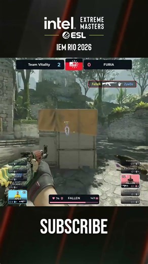 FalleN STEALS the round with a brilliant 1v2 clutch #esl #rio #cs #cs2