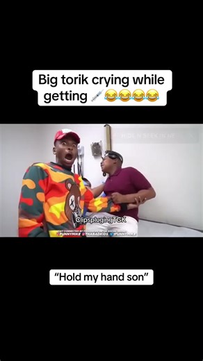 Big torik crying while getting 💉😂😂😂😂@whofunnymike | crying guy