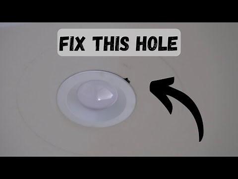 Repair drywall hole around recessed light | fixing my mistake