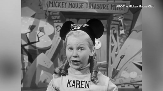 The late Karen Pendleton on the Original Mickey Mouse Club