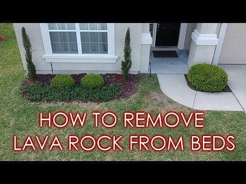 How to Remove Lava Rock & Prepare Landscape Beds for Mulch